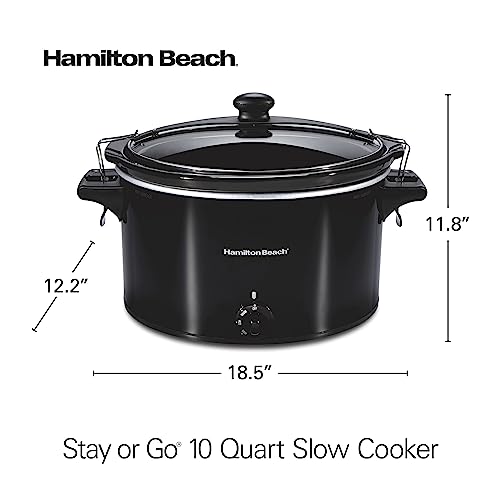 6-Quart Black Portable Slow Cooker B73027