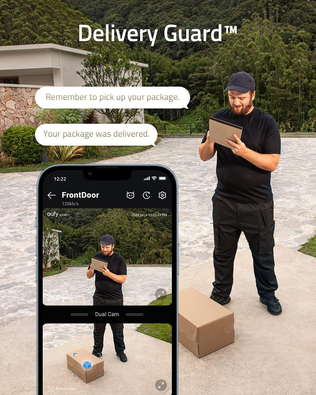 2K HD Wireless Battery-Powered Video Doorbell R38791
