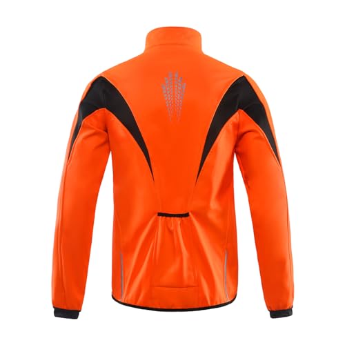 Winter Warm UP Thermal Softshell Cycling Jacket Windproof Waterproof Q6769