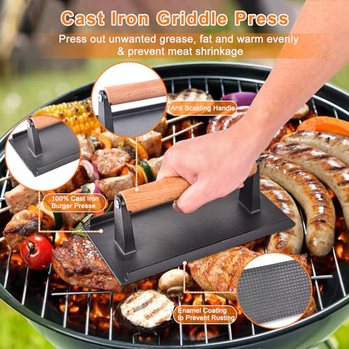 24Pcs Grilling Accessories Set with Scraper, Enlarged Spatulas, Basting Cover R947522