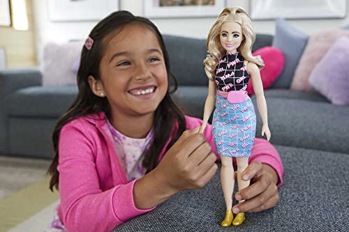Curvy Blonde Hair Doll with Sneakers & Fanny Pack X6714