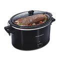 6-Quart Black Portable Slow Cooker B73027