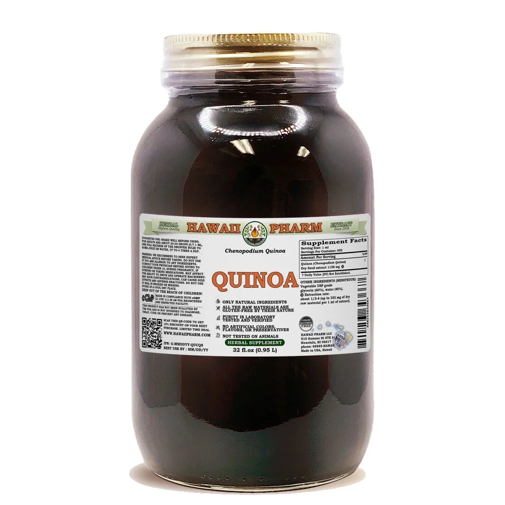 Quinoa Dry Seed Alcohol-Free Liquid Extract Glycerite 32 Fl.Oz W395