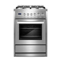 Stainless Steel 4 Burner Gas Range with Cast Iron Grates J223014