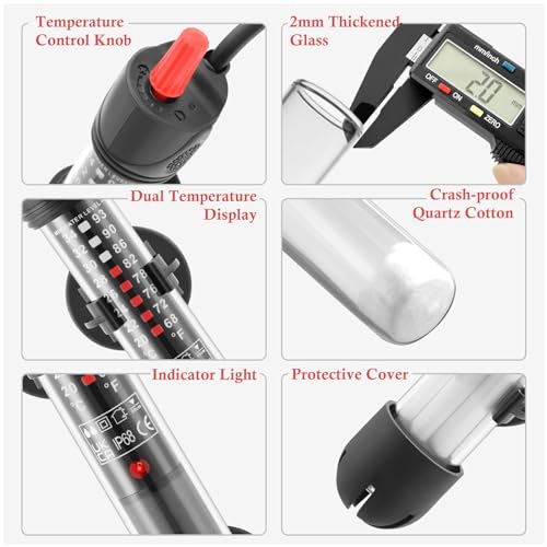 50W Submersible Glass Aquarium Heater T102