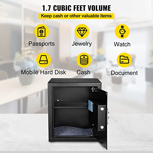 2.1 CU.FT Q235 Steel Safe Box with Digital Keypad D3193