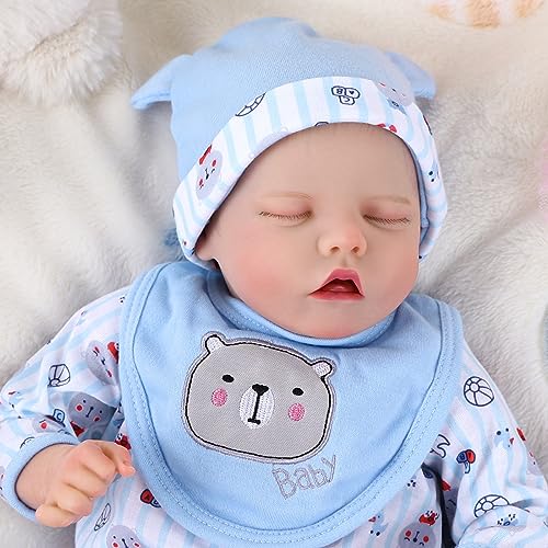 17 Inch Realistic Reborn Baby Doll with Feeding Kit Y5537