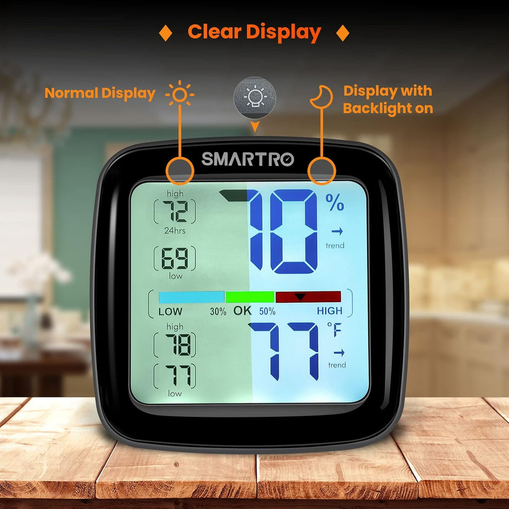 Professional Digital Hygrometer Indoor Thermometer Humidity Gauge U988607