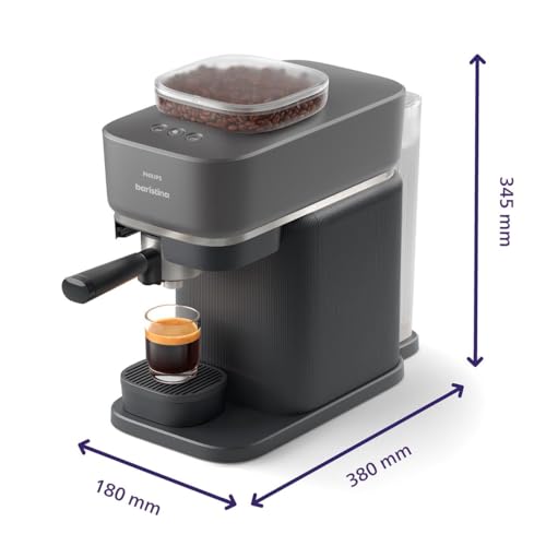 Compact Espresso Machine with Automatic Grinder, 16 Bar Pump Pressure, Black G7310