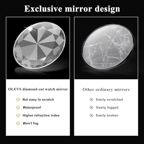 Waterproof Diamond Stainless Steel Analog Quartz Wrist Watch O121