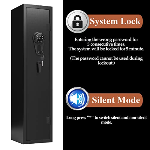 10-12 Gun Safe with Removable Shelf and Separate Lockbox O3377