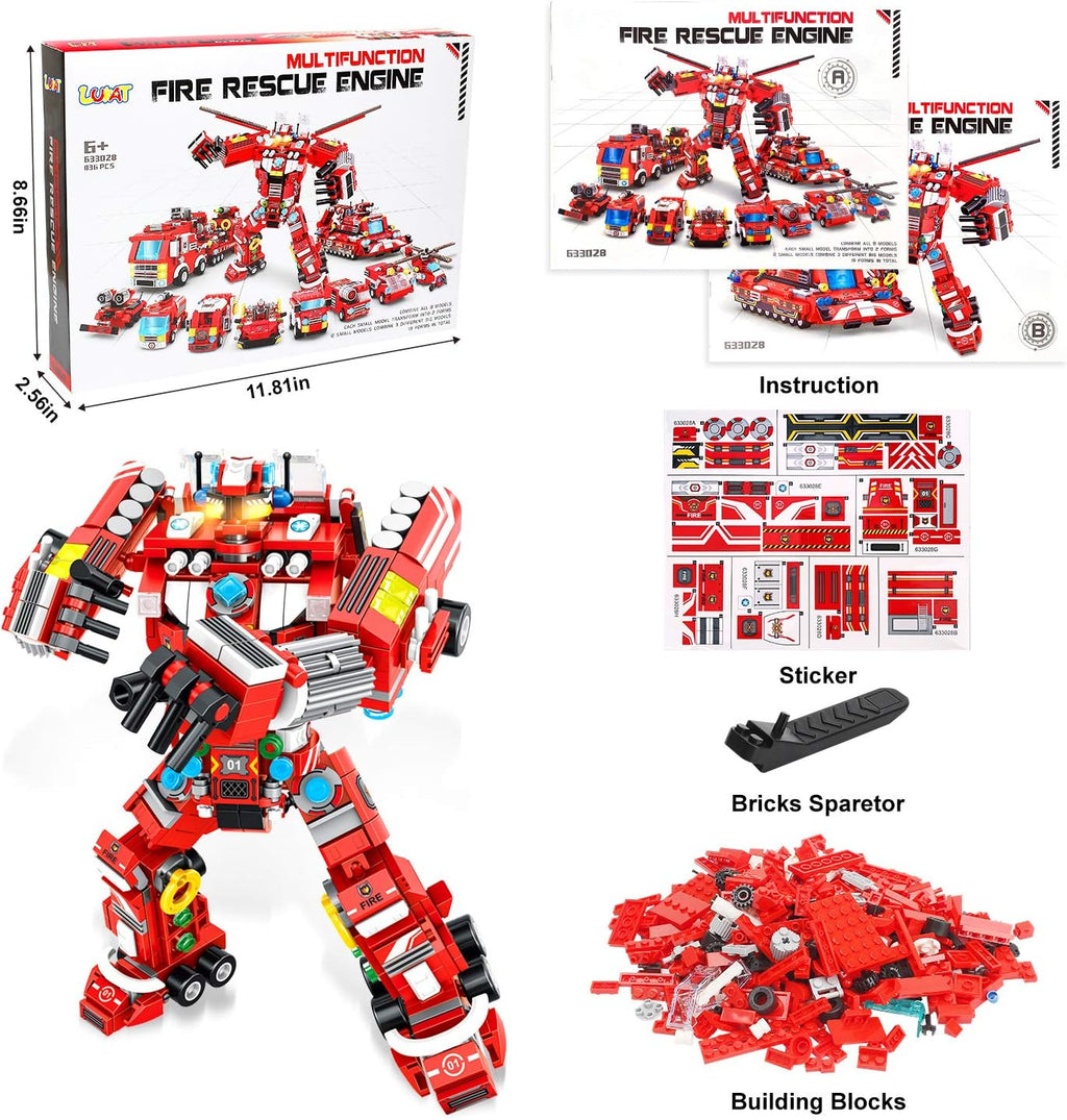 836 PCS Creative Construction Truck Blocks Toys P351