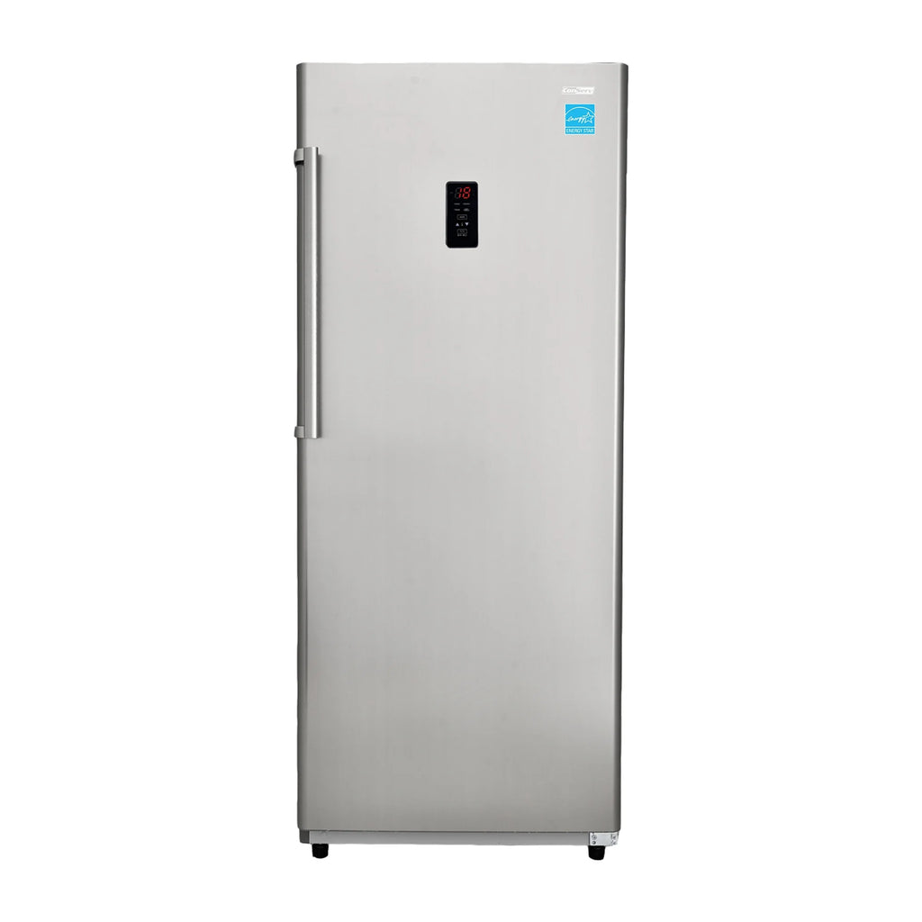 17 cu. ft Convertible Upright Freezer/Refrigerator in Stainless with Reversible Door J71413
