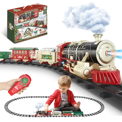 Remote Control Electric Train Set with Tracks A99582