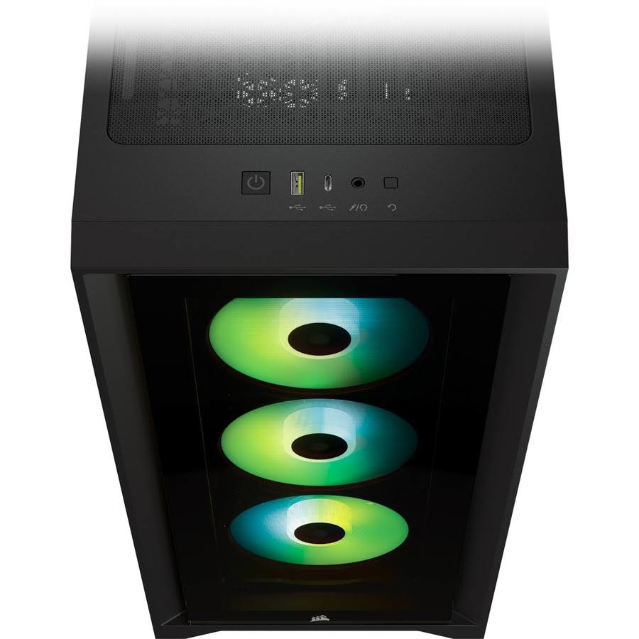 Black Tempered Glass Mid-Tower ATX Case Z59675