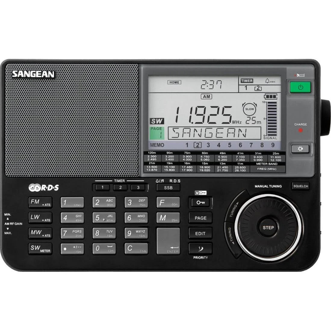 Black Portable Radio with Antenna U76843