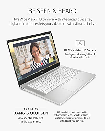 15.6 HD Chromebook, Intel Celeron N, 8GB Ram, 64GB SSD, Arctic Silver E7618