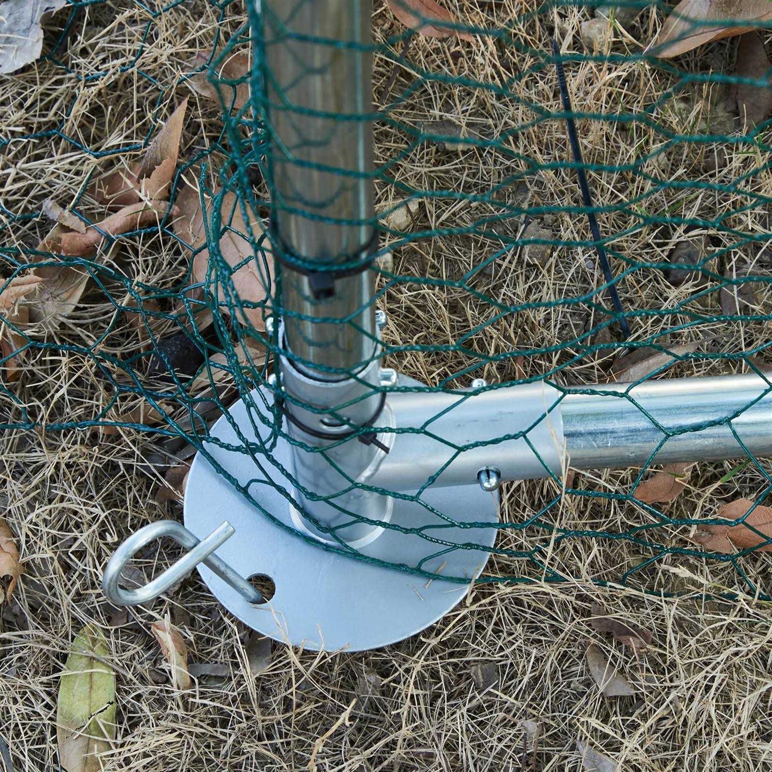 Large Metal Chicken Coop with Run Waterproof Cover L89909