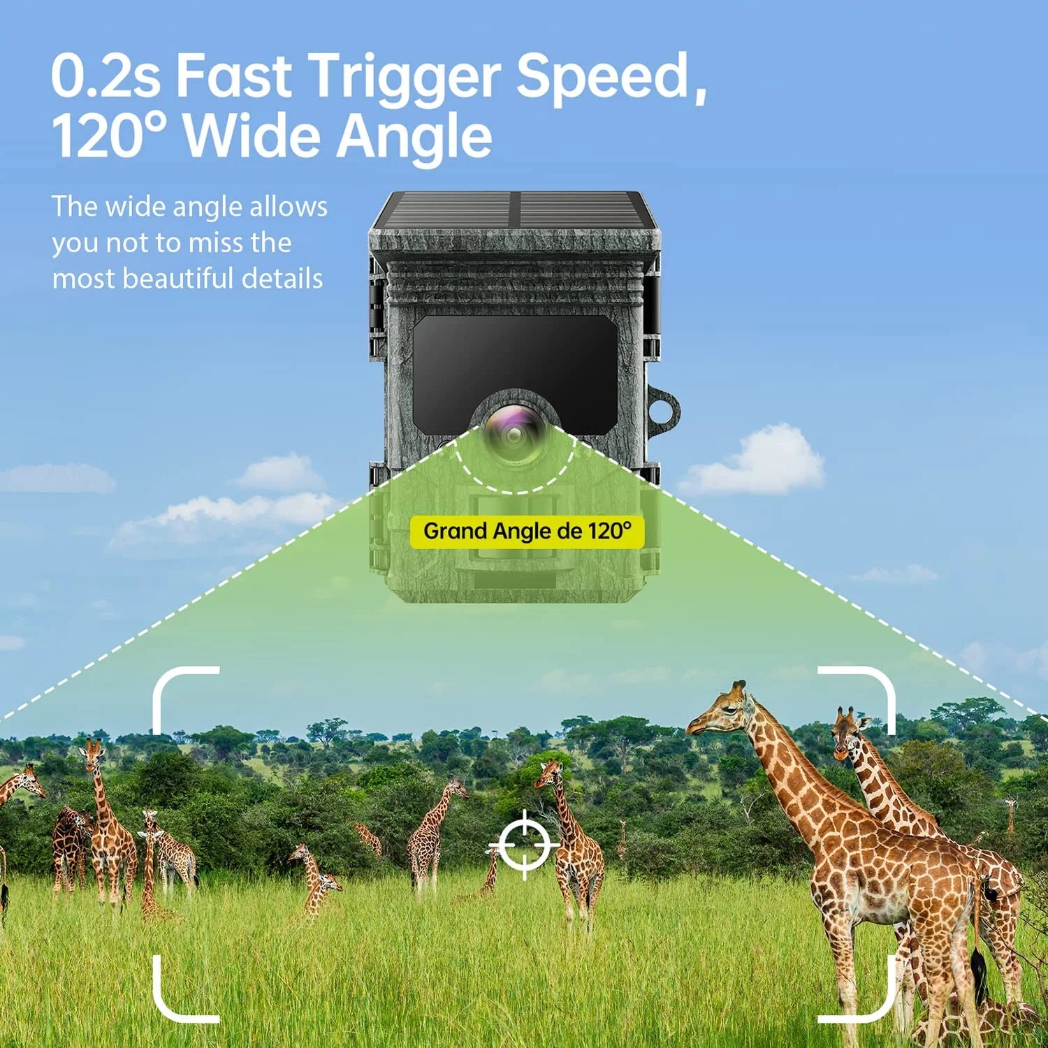 4K 30fps 46MP Night Vision Waterproof IP66 Motion Activated Trail Camera T310345