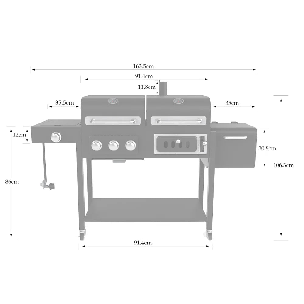 Smoker-Grill-Kombi J43196