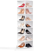 360° Rotating 7-Tiers Shoe Rack Organizer Tower Holds Up to 28 Pairs Y610322