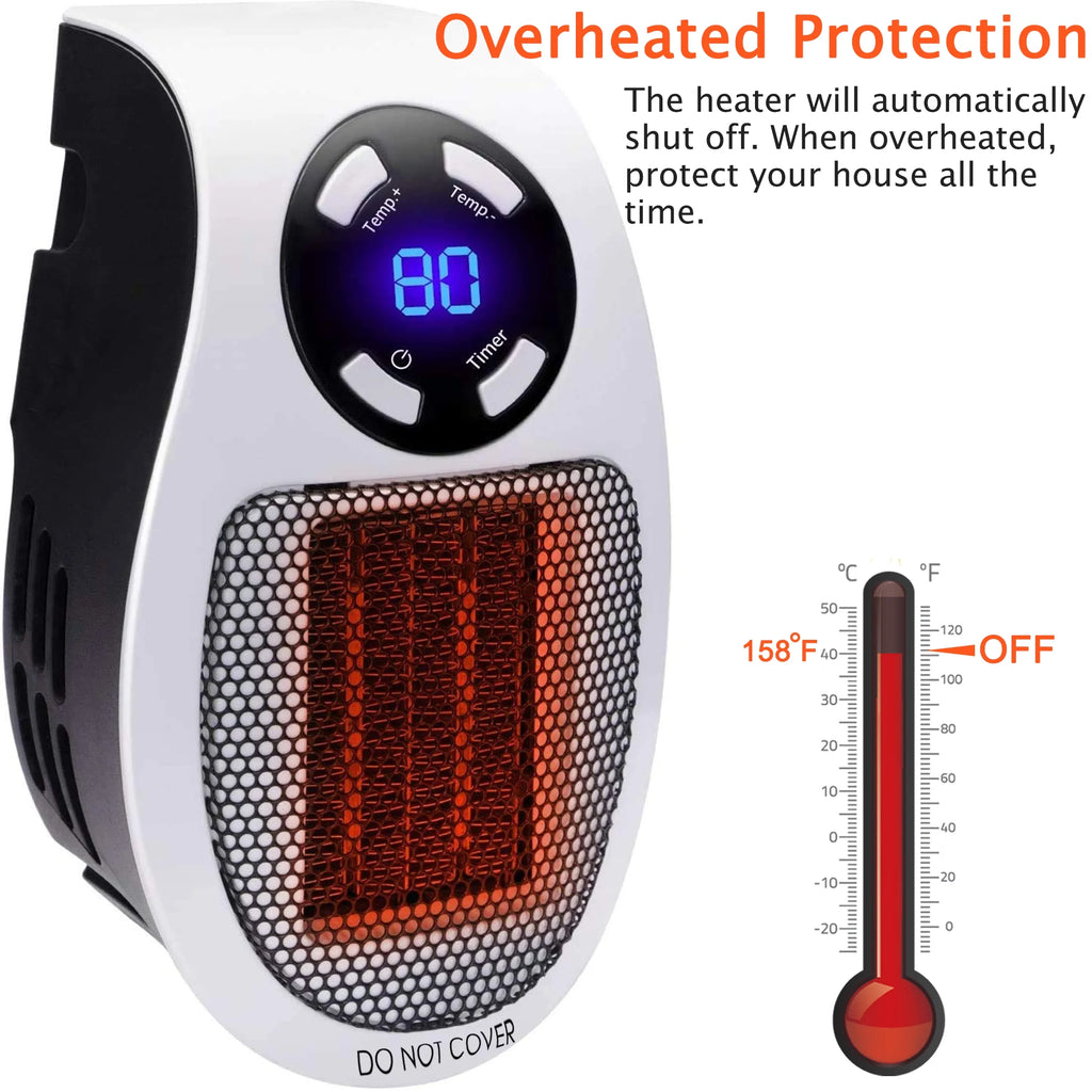 Portable Electric Heater with Adjustable Thermostat F8280