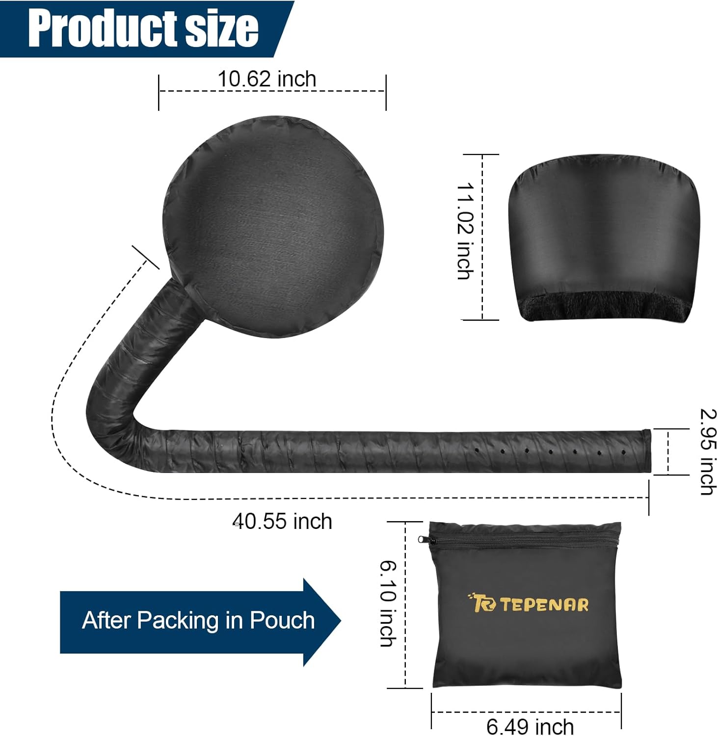 Extra Large Soft Adjustable Bonnet Hair Dryer Attachment U425