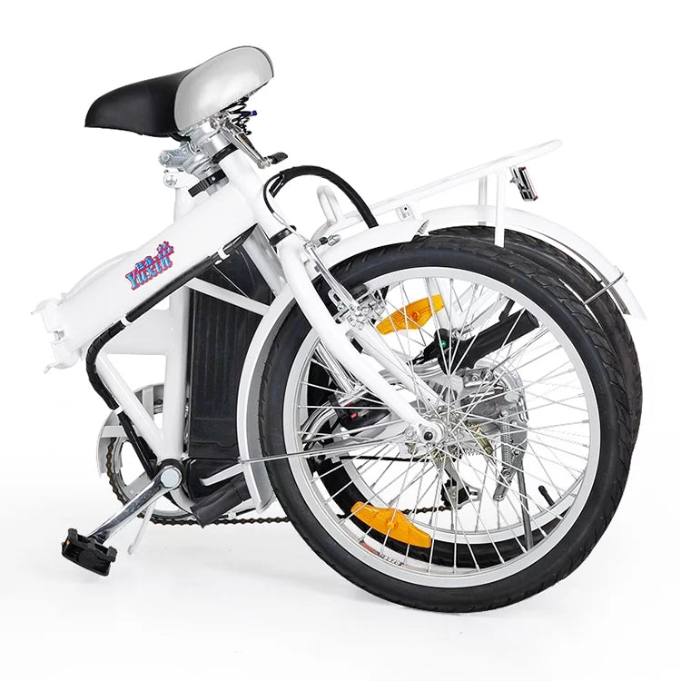 Blue 20" Folding Electric Bike with Removable Lithium-Ion Battery I25032