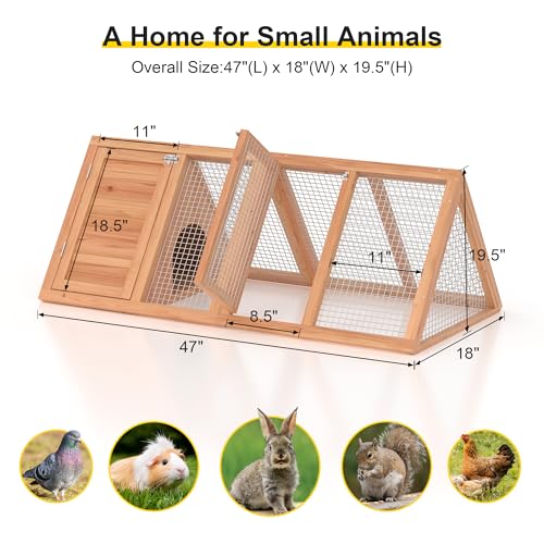 Wooden Chicken Coop with Ventilating Wire G423