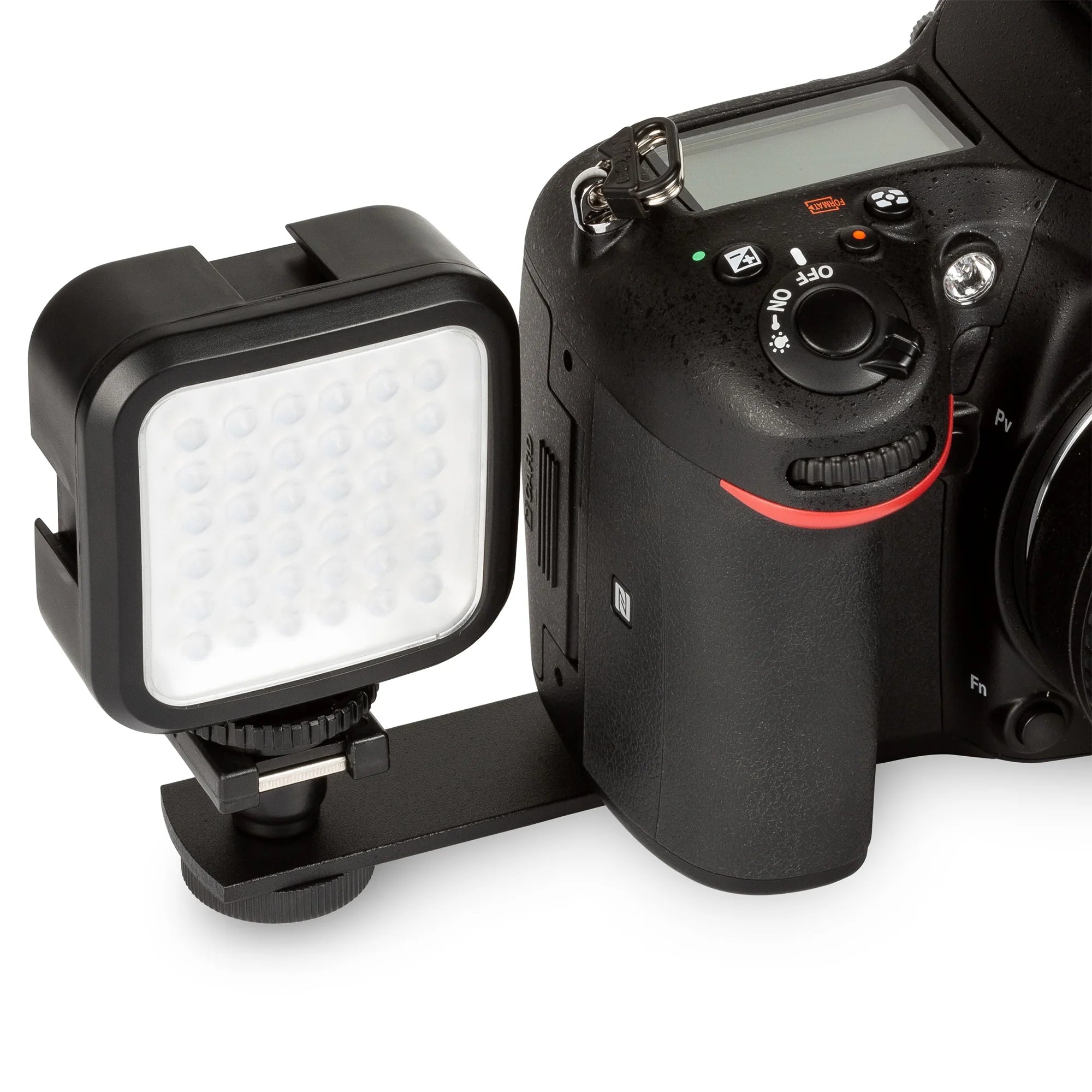 Mirrorless Camera with RF-S 18-45mm + EF 75-300mm Lens + 128GB Memory Card + Case + LED Flash E95828