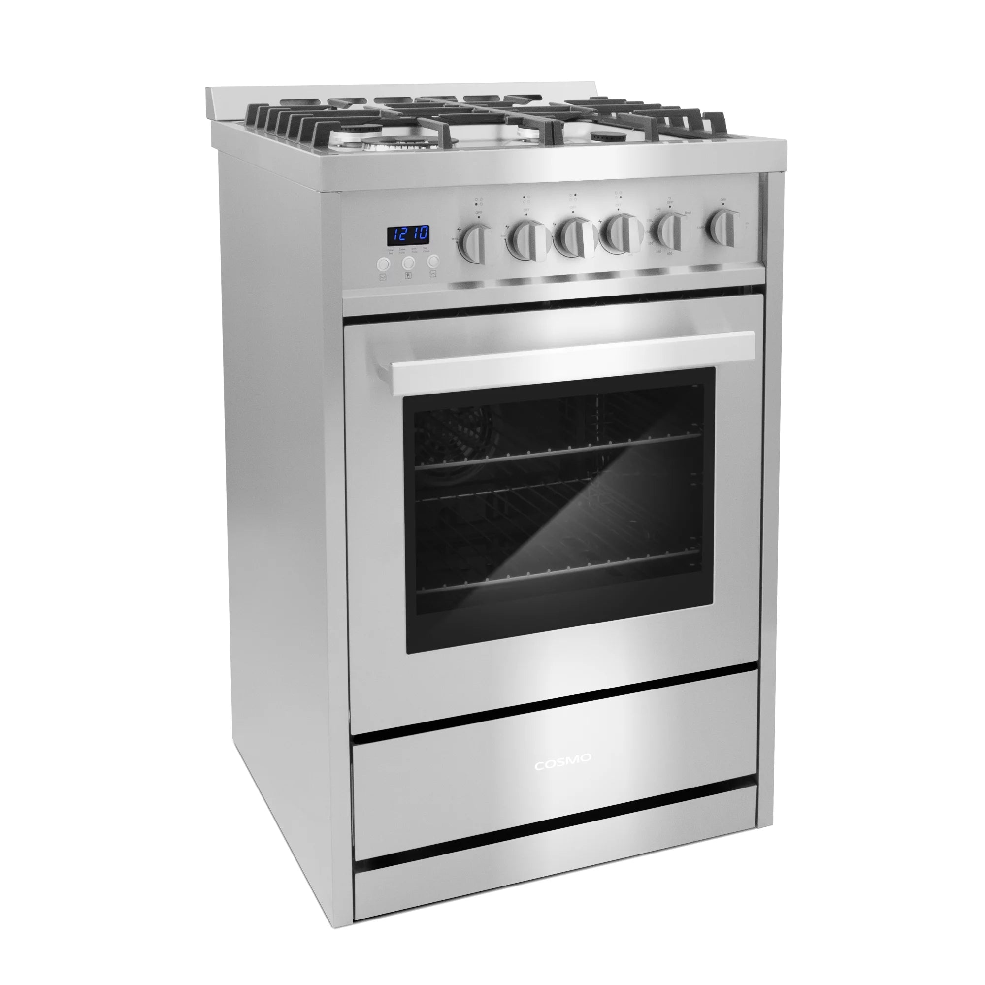 Stainless Steel 4 Burner Gas Range with Cast Iron Grates J223014