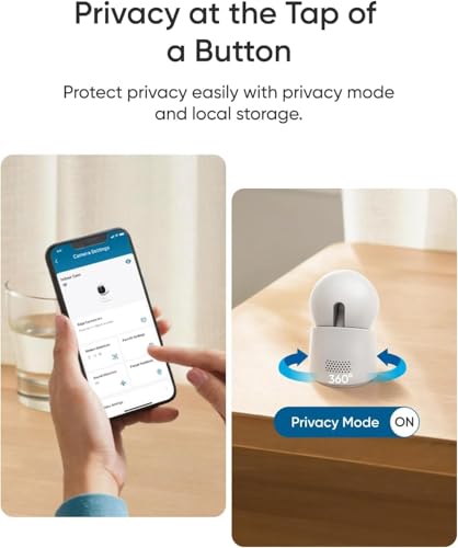4K UHD Security Camera with Color Night Vision and 360 Pan-Tilt H34073