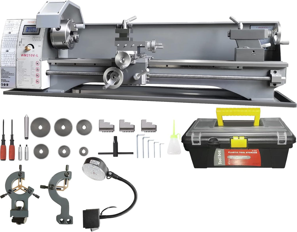 8.3'' x 29.5'' Benchtop Metal Lathe with Tool Box C175400