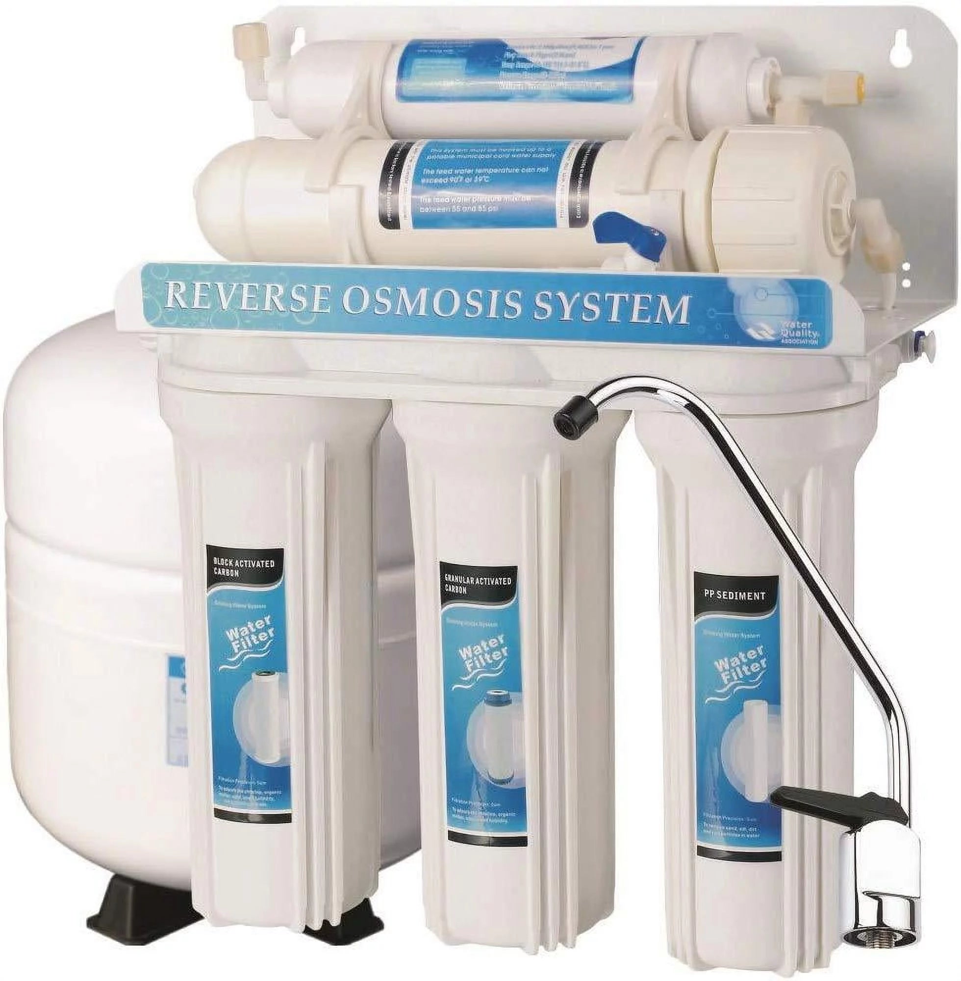 5 Stage Undersink Reverse Osmosis Drinking Water Filter System with NSF Certified Membrane B8203
