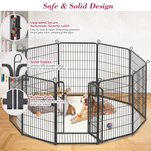 32inch 10 Panels Anti-Rust Dog Playpen A24035