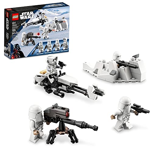 LEGO Star Wars Snowtrooper Battle Pack 75320 Set, Building Toy with 4 Figures, Blasters and Speeder Bike F830
