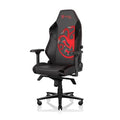 Black/White Leatherette Gaming Chair with 4D Armrests P429944