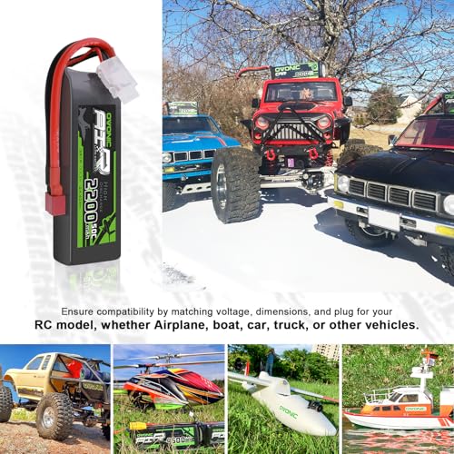 3S 2200mAh 11.1V 50C Lipo Battery with Dean-Style T Connector Y678