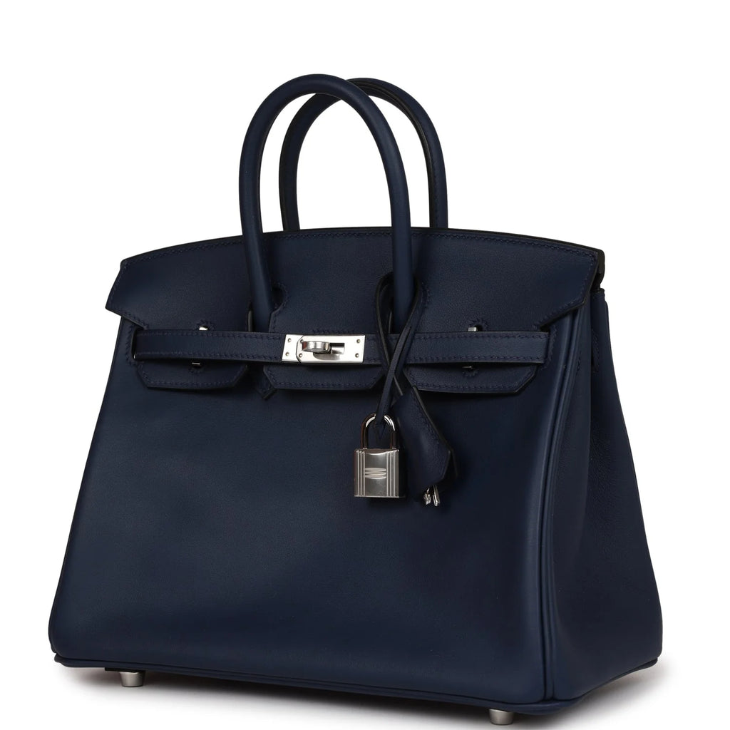 Bleu Navy Swift Palladium Hardware Bag W691
