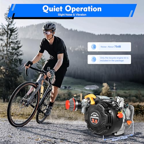 100cc 4-Stroke Single Cylinder Gas Motorized Bicycle Engine Kit (Chain) Z4545