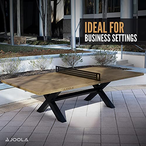 Outdoor Table Tennis Table with Steel Net Set J63333