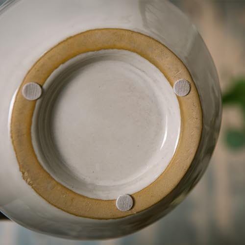White Ceramic Vase with Double Handle F24709