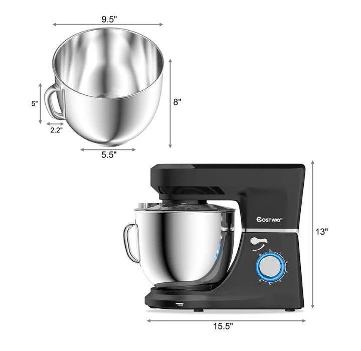 7.5 qt 6 Speed Black Stand Mixer D8411