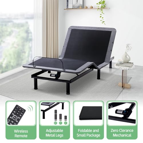 Adjustable Bed Base Queen with Wireless Remote Control M50493