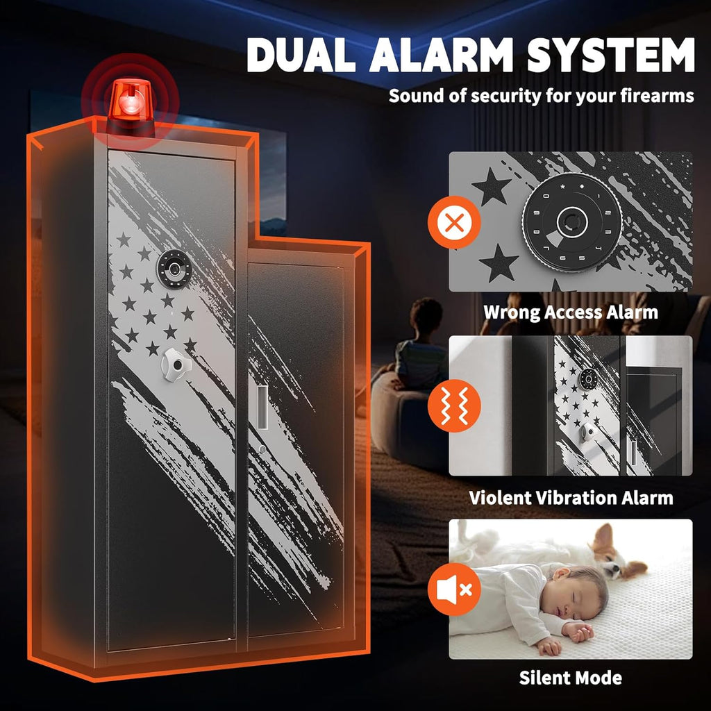 8-12 Rifle Gun Safe with Detachable Gun Racks K382