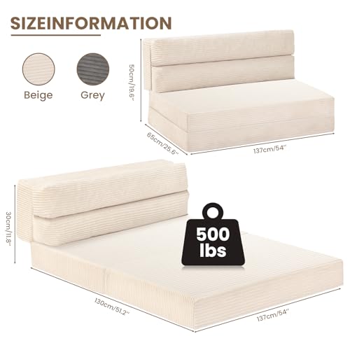 Grey Folding Sofa Bed Q342391