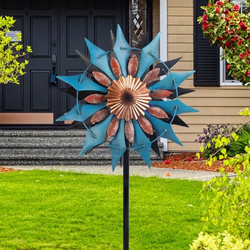 13.4" x 66" Metal Kinetic Wind Spinner O7599