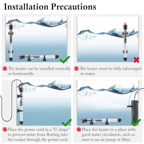 50W Submersible Glass Aquarium Heater T102