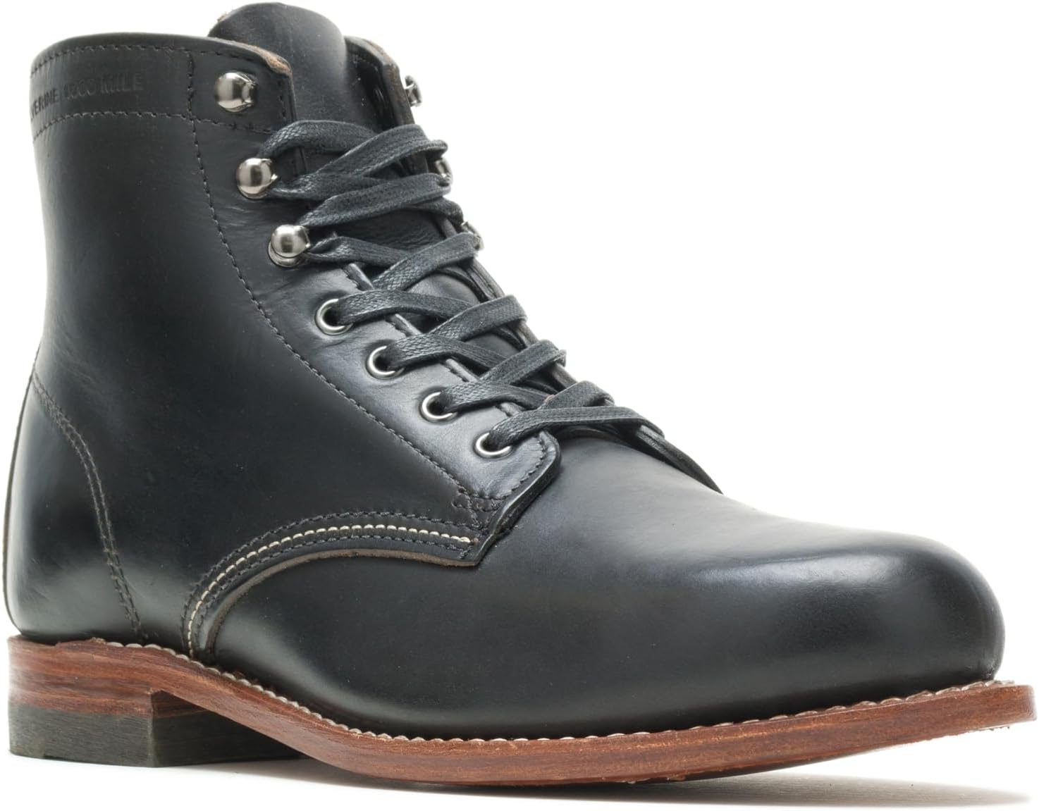 Black Leather 1000 Mile Fashion Boot S776385