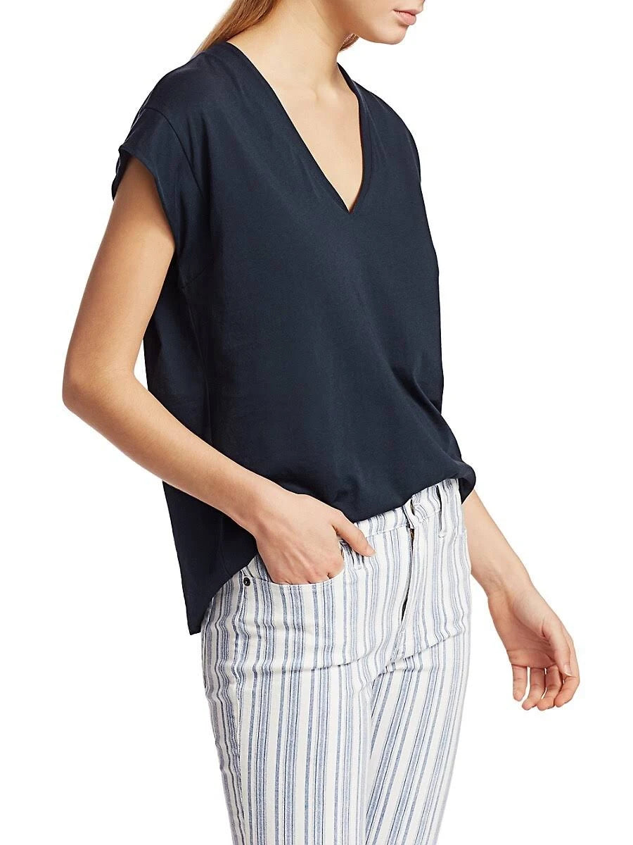 Gris Heather V-Neck Tee E75908